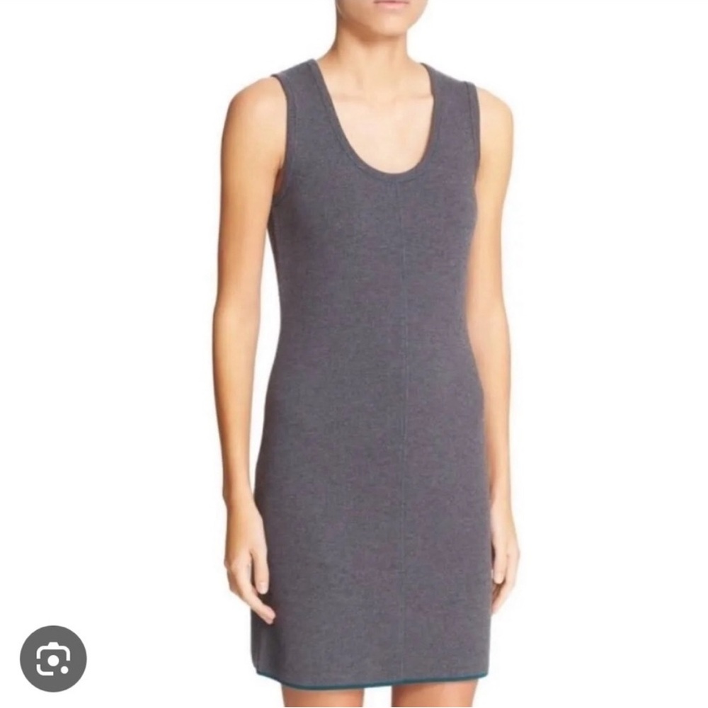 RAG & BONE Andee Merino Wool Sleeveless Sweater Dress Gray Teal Green Size Small